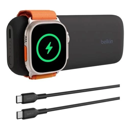 BELKIN BoostCharge Pro Fast Wireless Charger for Apple Watch + Power Bank 10K - Black BELKIN BoostCharge Pro Fast Wireless Charger for Apple Watch + Power Bank 10K - Black