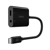 BELKIN RockStar 3.5mm Audio + USB-C Charge Adapter