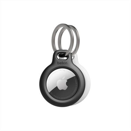 BELKIN Secure Holder with Key Ring for AirTag 2-Pack - Black/White