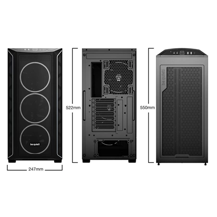 BE QUIET Shadow Base 800 FX ház fekete