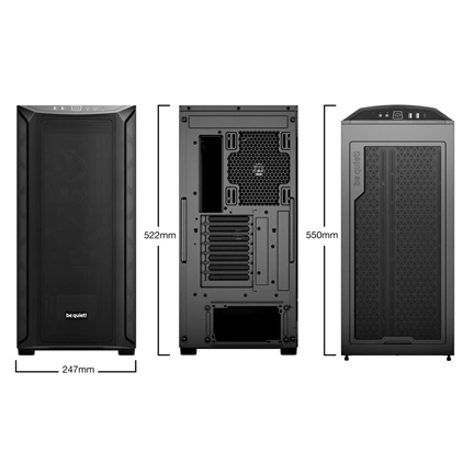 BE QUIET Shadow Base 800 ház fekete