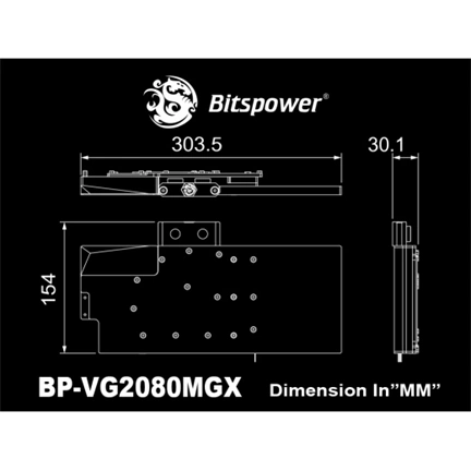 BITSPOWER Lotan series VGA water block and I/O bracket for MSI GeForce RTX 2080 Gaming X TRIO BITSPOWER Lotan series VGA water block and I/O bracket for MSI GeForce RTX 2080 Gaming X TRIO