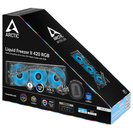 BONTOTT ARCTIC Liquid Freezer 420 II RGB Black + kontroller BONTOTT ARCTIC Liquid Freezer 420 II RGB Black + kontroller