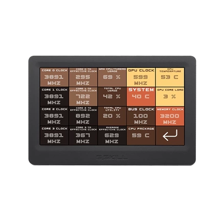 BONTOTT G.SKILL WigiDash 7-inch touch display widget dashboard