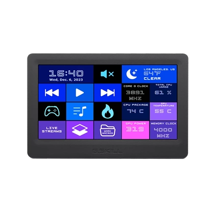 BONTOTT G.SKILL WigiDash 7-inch touch display widget dashboard