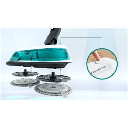BOSCH BCS712HYG5 Unlimited 7 ProHygienic Aqua Vezeték nélküli porszívó és felmosó, Fehér