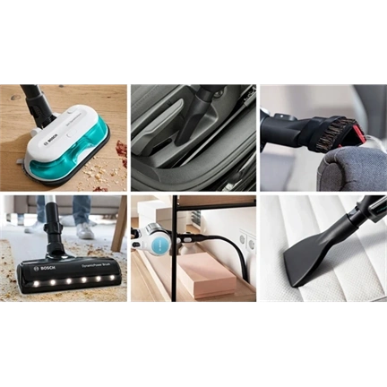 BOSCH BCS712HYG5 Unlimited 7 ProHygienic Aqua Vezeték nélküli porszívó és felmosó, Fehér