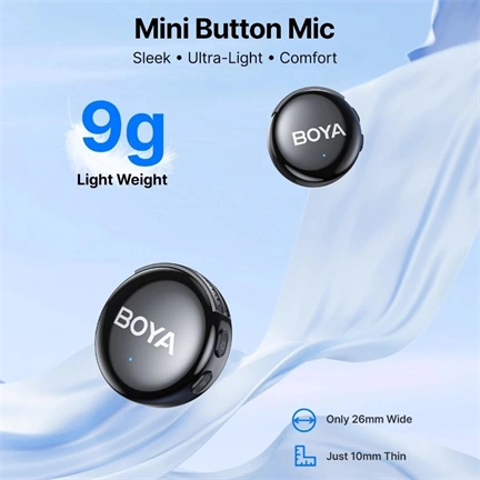 BOYA BOYALINK V3-01 2.4GHz Univerzális vezetéknélküli szett (1+2)  lightning, USB-C, 3.5mm TRS