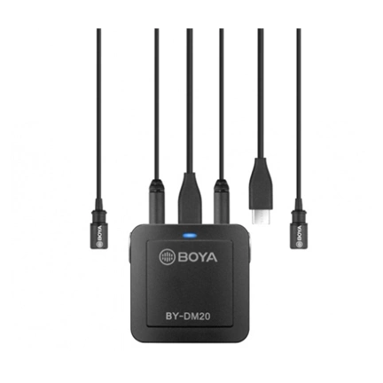 BOYA BY-DM20 Mixer és Dual Lavalier mikrofon