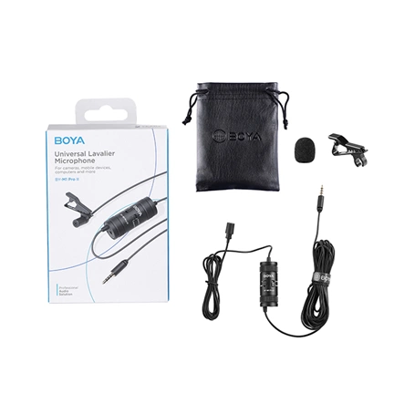 BOYA BY-M1 Pro II Univerzális Lavalier mikrofon