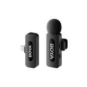 BOYA V Series vezeték nélküli mikrofon Lightning csatlakozós eszközökhöz, 1 adó + 1 vevő
