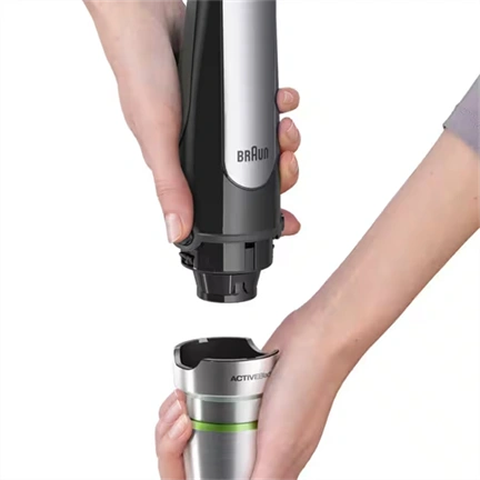 BRAUN MQ7045X MultiQuick 7 botmixer tartozékokkal, 850W, Fekete/Ezüst