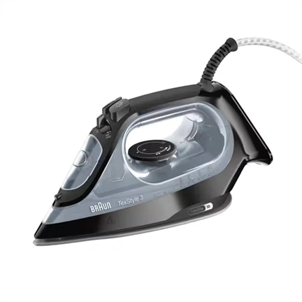 BRAUN SI3055BK TexStyle 3 gőzölős vasaló, 2400W, 270ml, Fekete