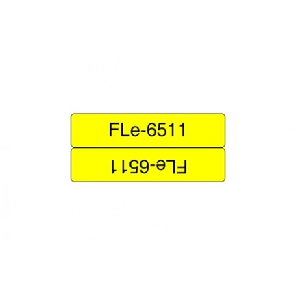 BROTHER FLE2511 sárga alapon fekete szalag 21mm 72db