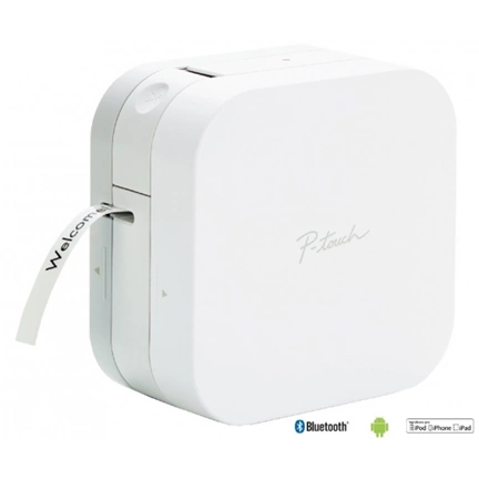 BROTHER P-Touch 300BT címkenyomtató (Bluetooth, Apple MFI, 20mm/sec, PT Cube Design&Print App for iOS&Android)