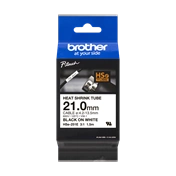 BROTHER P-touch HSe-251E zsugorcsöves szalag fehér alapon fekete 21mm 1,5m