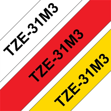 BROTHER P-touch TZE-31M3 3-pack laminált szalag 12mm 8m