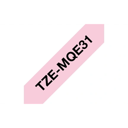 BROTHER P-touch TZe-MQE31 szalag (pink/fekete)