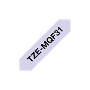 BROTHER P-touch TZe-MQF31 laminált szalag (lila/fekete)
