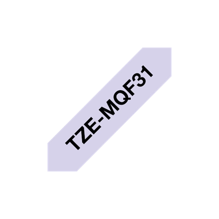 BROTHER P-touch TZe-MQF31 laminált szalag (lila/fekete)