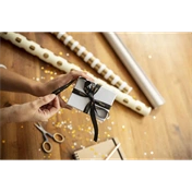 BROTHER P-touch TZe-R334 fekete alapon arany textil szalag 12mm 4m