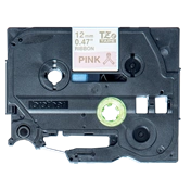 BROTHER P-touch TZe-RE34 laminált szalag (pink/arany)