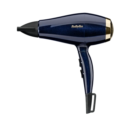 BaByliss 5911E Black Onyx hajszárító, HTDC motor, 2100W, kék-arany