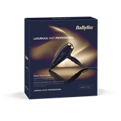 BaByliss 5911E Black Onyx hajszárító, HTDC motor, 2100W, kék-arany