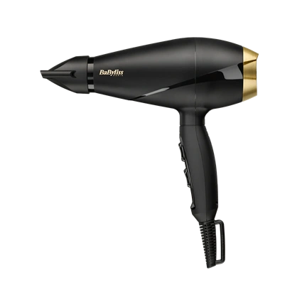 BaByliss 6704E Power Pro hajszárító, AC motor, 2000W, fekete-arany