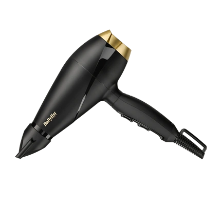 BaByliss 6704E Power Pro hajszárító, AC motor, 2000W, fekete-arany