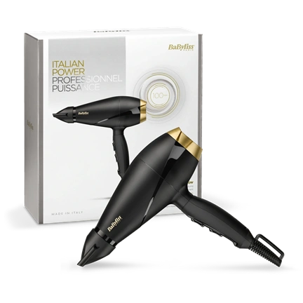 BaByliss 6704E Power Pro hajszárító, AC motor, 2000W, fekete-arany
