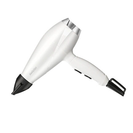 BaByliss 6704WE Power Pro hajszárító, AC motor, 2000W, fehér-ezüst