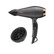 BaByliss 6719DE Air Pro Ionos hajszárító, AC motor, 2200W, fekete-sötétarany