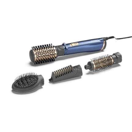 BaByliss AS965E Style Pro forgókefés hajformázó 1000W, 4 kiegészítővel, kék