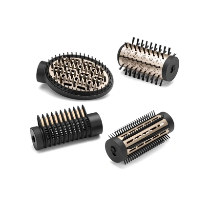 BaByliss AS970E Big Hair Luxe forgókefés hajformázó 650W, 4 kiegészítővel, fekete-arany