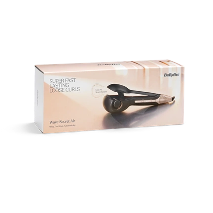 BaByliss C1900E Wave Secret Air automata hajgöndörítő, fekete-rose gold