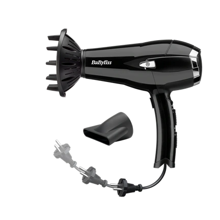 BaByliss D374DE Cordkeeper hajszárító 2000W, fekete