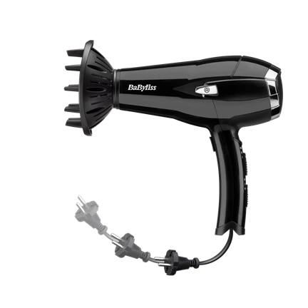 BaByliss D374DE Cordkeeper hajszárító 2000W, fekete