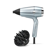 BaByliss D773DE Hydro-Fusion plazmaionos hajszárító HTDC motorral,  2100W, fémes