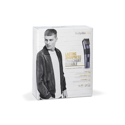 BaByliss E976E Titanium vezetékes/vezeték nélküli hajvágó, kék