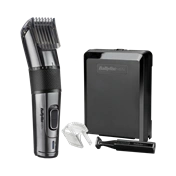 BaByliss E978E Carbon Titanium vezeték/vezeték nélküli hajvágó + trimmer, fémes-sötétszürke