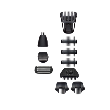 BaByliss MT860E Carbon Titanium 11az1-ben, arc- és testszőrtelenítő készlet, fekete-bronz