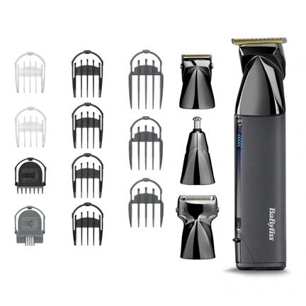 BaByliss MT991E Super-X Metal 14az1-ben, arc- és testszőrtelenítő készlet, fekete