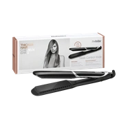 BaByliss ST397E Sleek Control Wide tourmalin-kerámialapos hajvasaló, fekete-ezüst