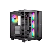 Be Quiet! Light Base 500 LX számítógépház - ATX, elöl-oldalt üvegpanel, 4db ARGB PWM ventilátor, fekete