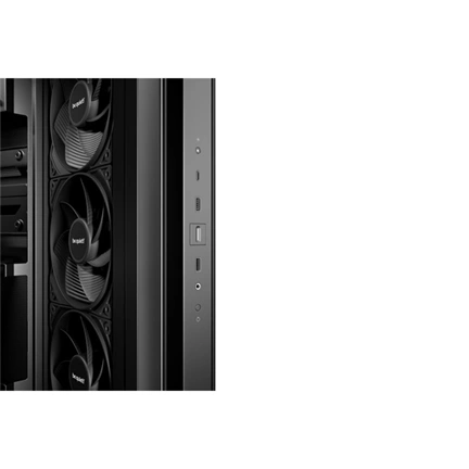 Be Quiet! Light Base 500 számítógépház - ATX, elöl-oldalt üvegpanel, 4db PWM ventilátor, fekete