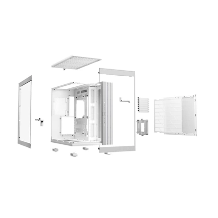 Be Quiet! Light Base 600 DX számítógépház ARGB LED-világítással, fehér