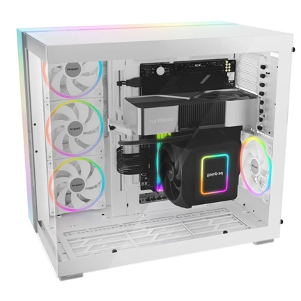 Be Quiet! Light Base 900 DX számítógépház ARGB LED-világítással, E-ATX, fehér
