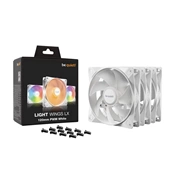Be Quiet! Light Wings LX rendszerventilátor 120mm PWM 3-Pack White