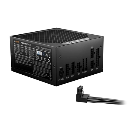 Be Quiet! Power Zone 2 tápegység 80Plus Platinum, ATX 3.1, PCIe 5.1, moduláris, 1000W